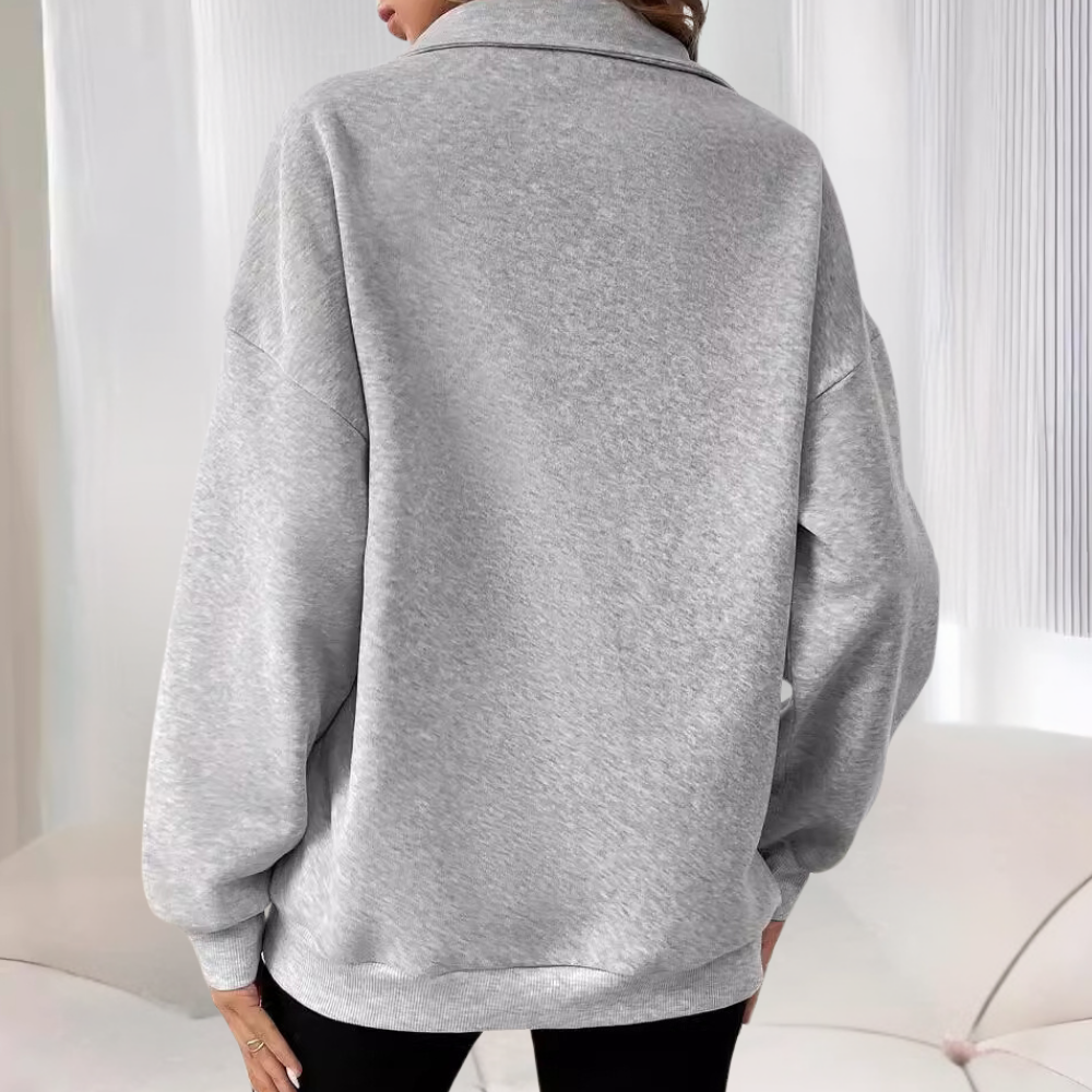Jersey Mujer Polar con Cremallera Ajuste Regular