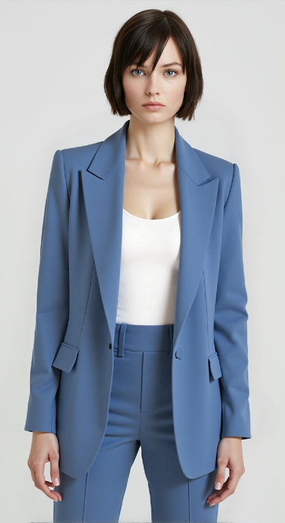 Conjunto Mujer de Dos Piezas Blazer y Pantalón Ajustado