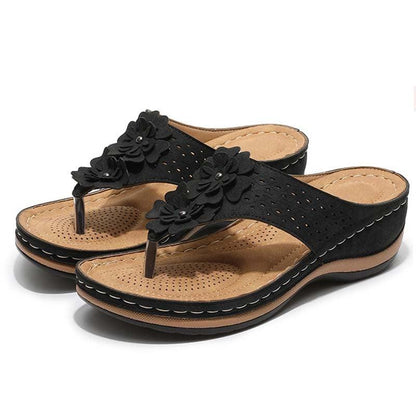 Sandalias Mujer Plataforma Detalle Floral - Mavetta