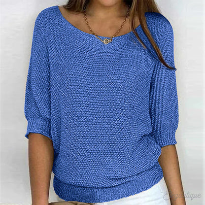 Jersey Mujer de Punto Suave Ajuste Clásico
