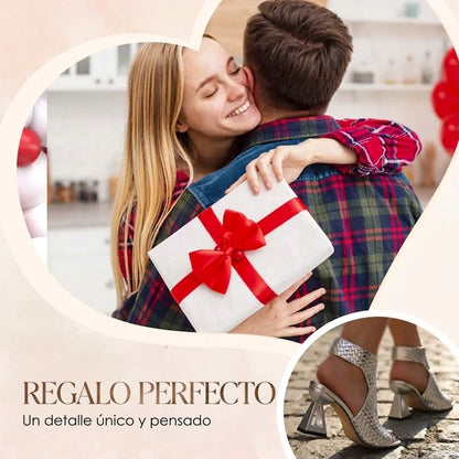 Sandalias Mujer Tacón Punta Abierta Elegantes
