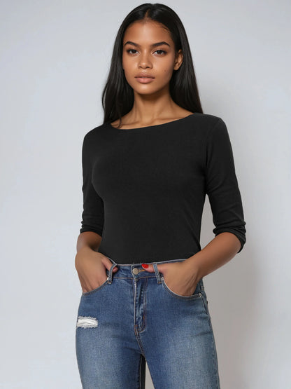 Camiseta mujer Algodón Manga Corta Cuello Redondo