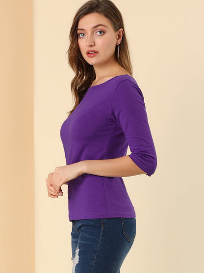 Camiseta mujer Algodón Manga Corta Cuello Redondo