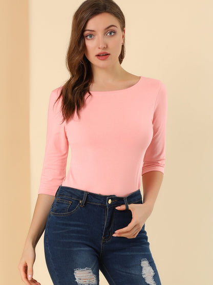 Camiseta mujer Algodón Manga Corta Cuello Redondo