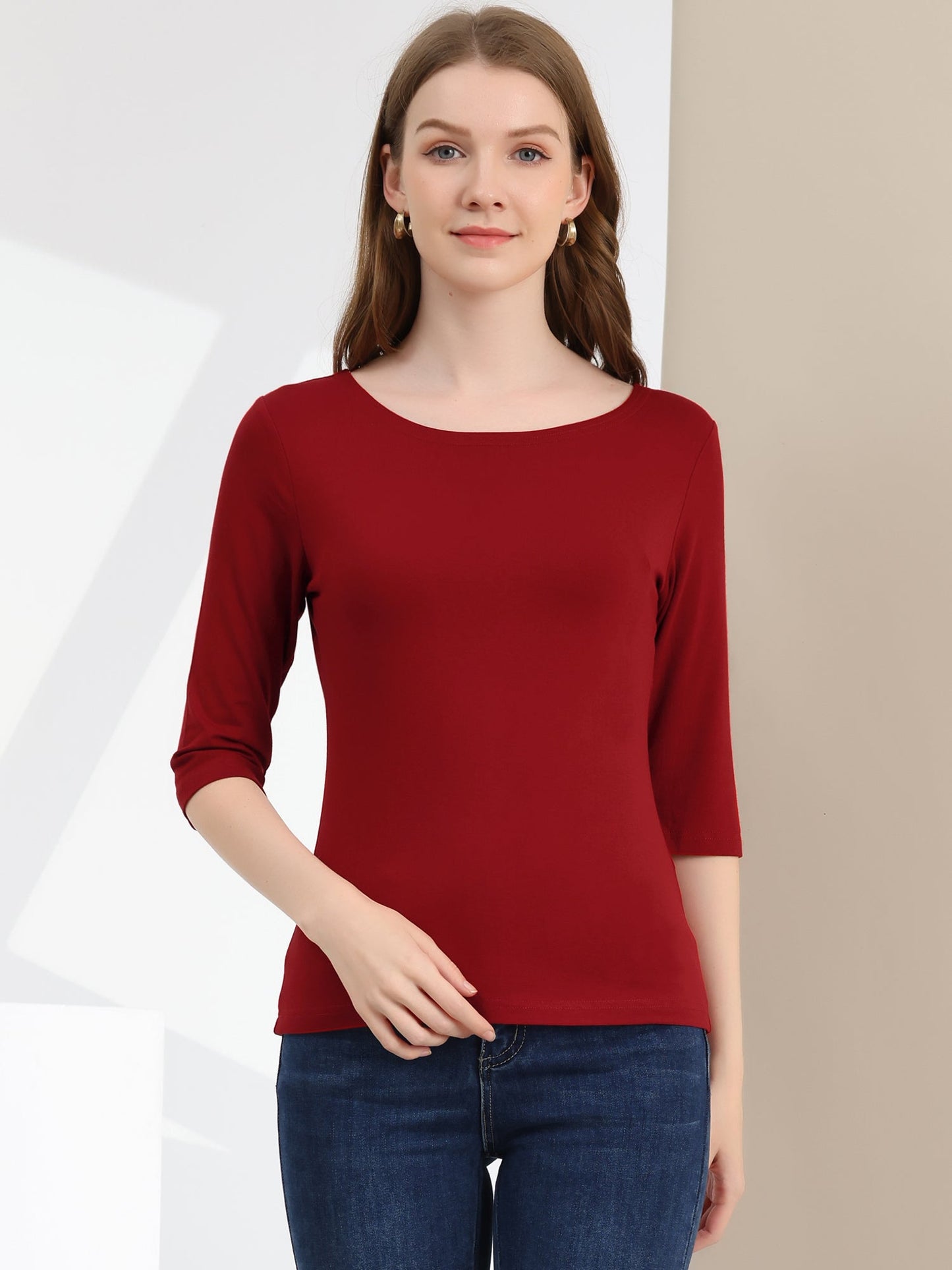 Camiseta mujer Algodón Manga Corta Cuello Redondo