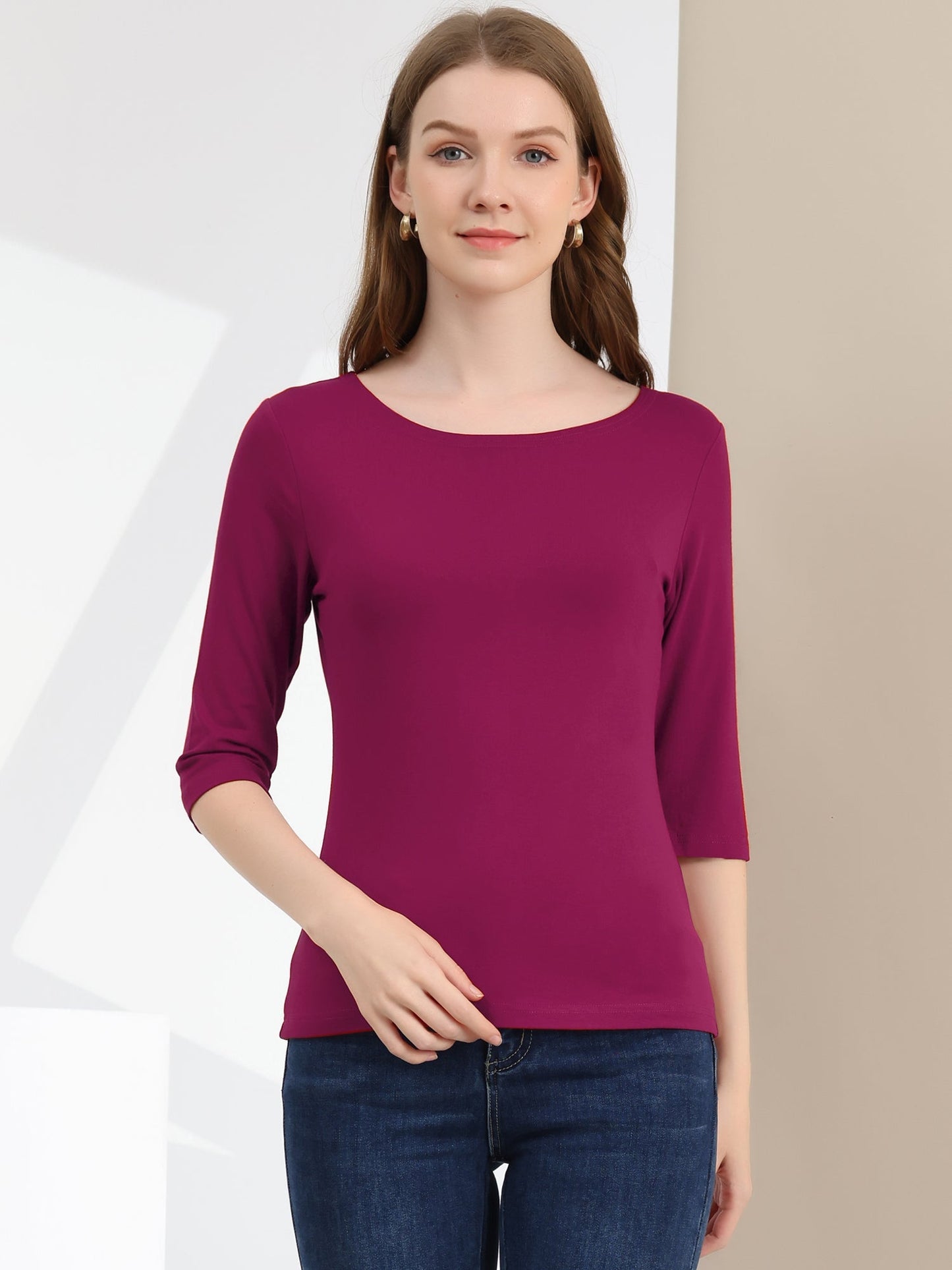 Camiseta mujer Algodón Manga Corta Cuello Redondo
