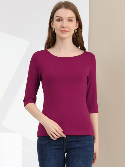 Camiseta mujer Algodón Manga Corta Cuello Redondo