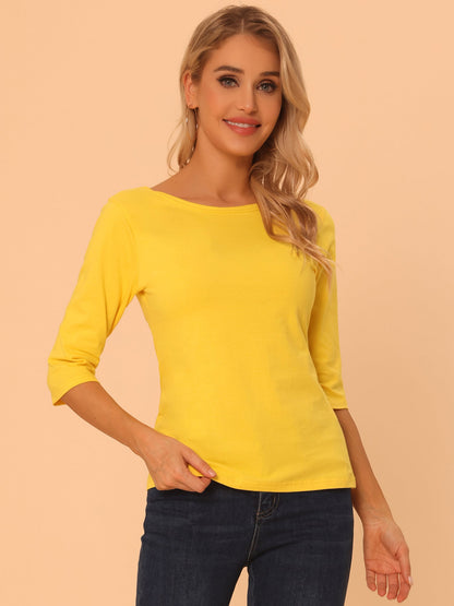 Camiseta mujer Algodón Manga Corta Cuello Redondo