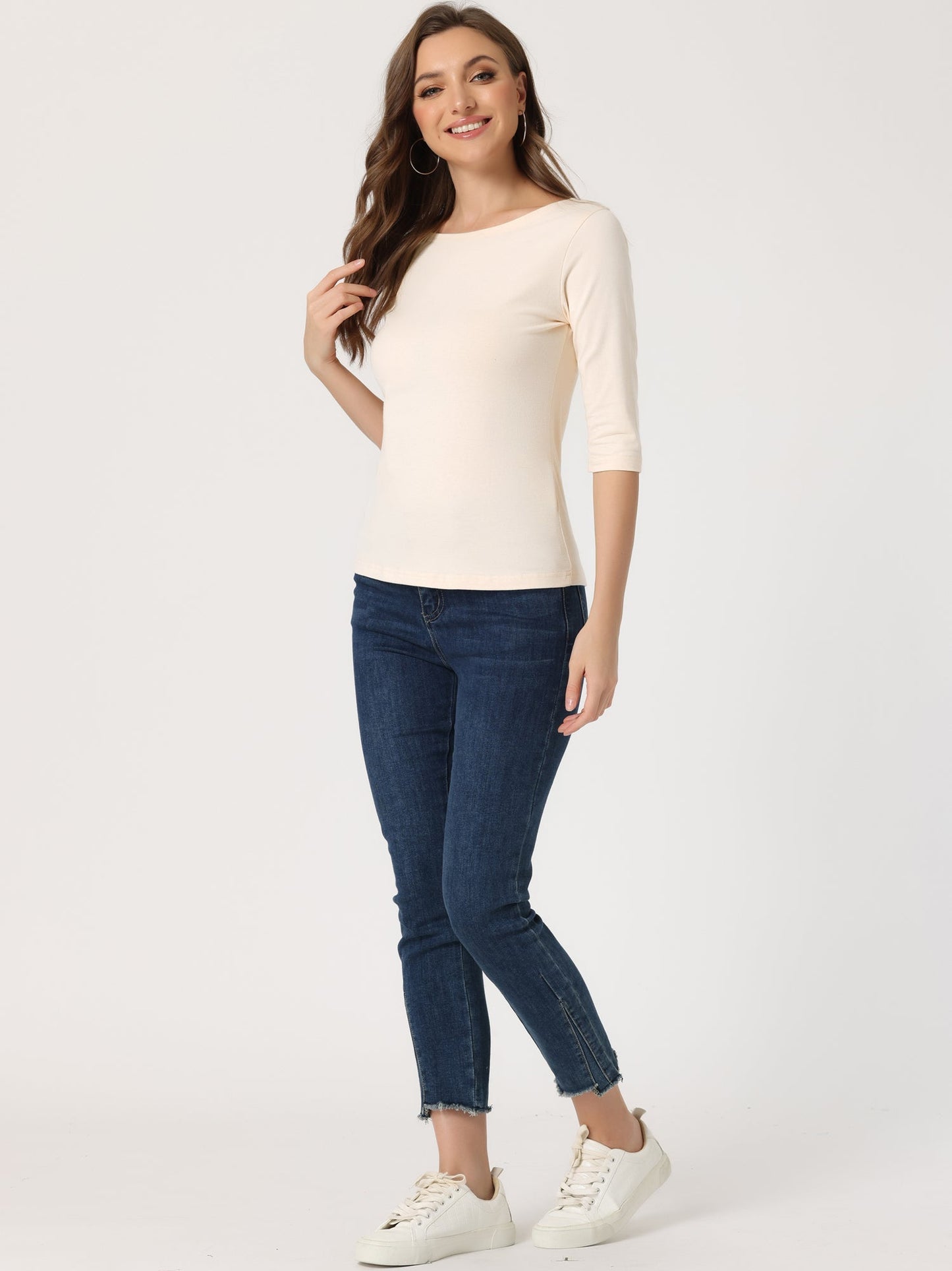 Camiseta mujer Algodón Manga Corta Cuello Redondo