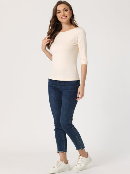 Camiseta mujer Algodón Manga Corta Cuello Redondo