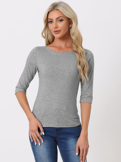 Camiseta mujer Algodón Manga Corta Cuello Redondo