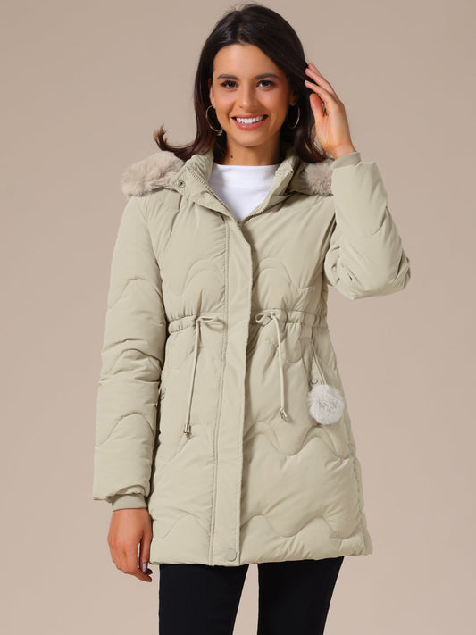 Abrigo Acolchado Mujer Invierno con Capucha - Mavetta