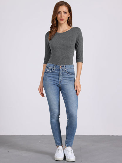 Camiseta mujer Algodón Manga Corta Cuello Redondo