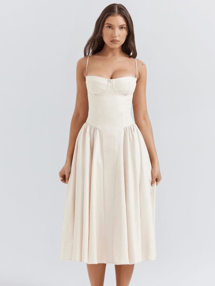 Vestido midi mujer Ligero Retro Versátil Fiesta - Mavetta