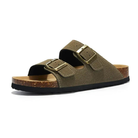 Sandalias Mujer Bio Doble Hebilla Suela Corcho - Mavetta
