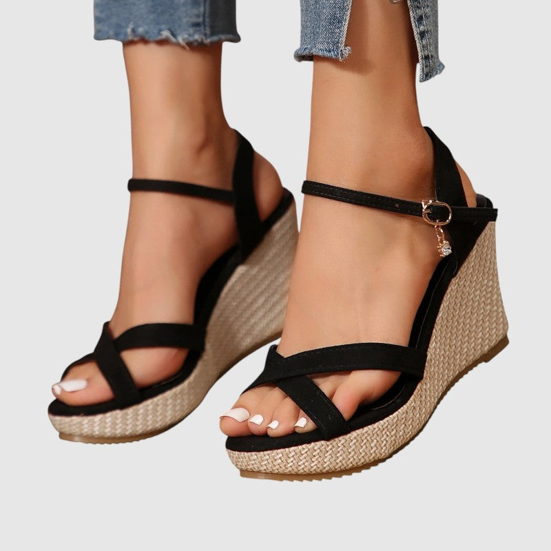 Sandalias Mujer Cuña Plataforma Comodas