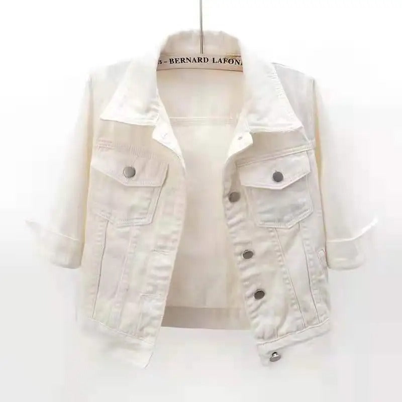 Chaqueta Mujer de Mezclilla Corte Clasico