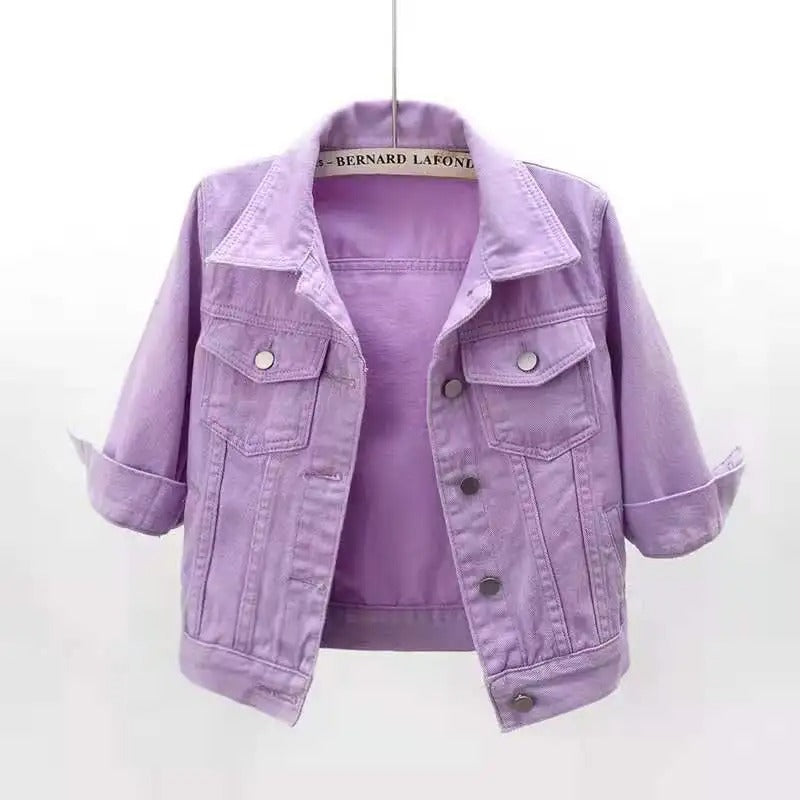 Chaqueta Mujer de Mezclilla Corte Clasico