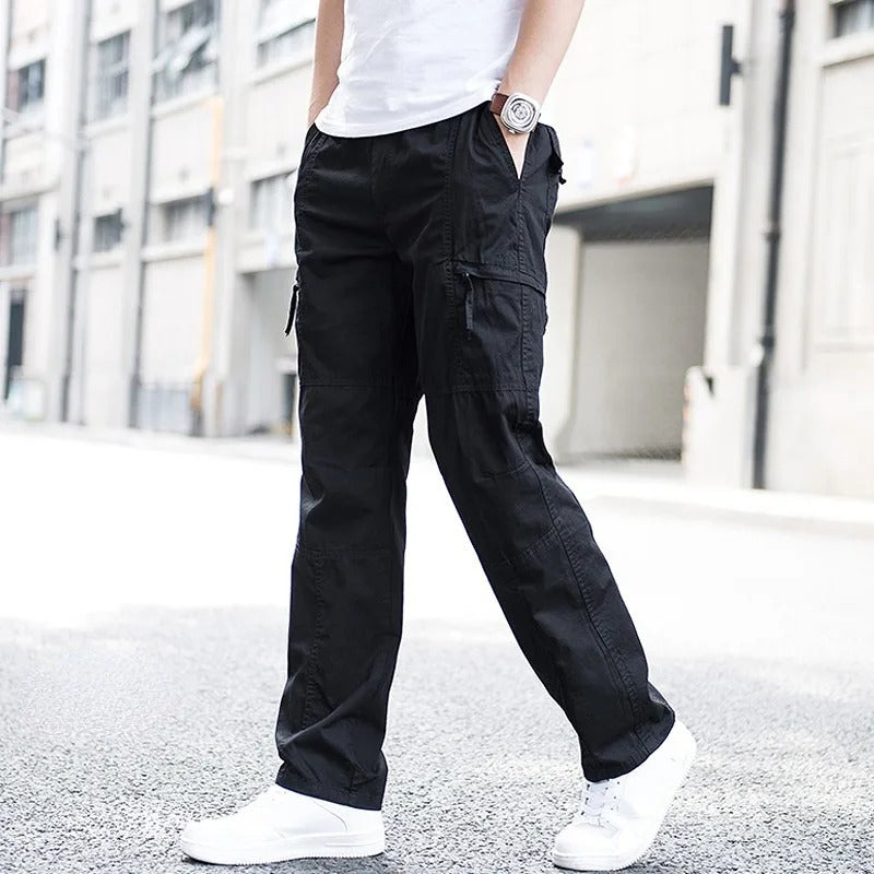Pantalones cargo hombre Algodón Comodos Ajuste Regular
