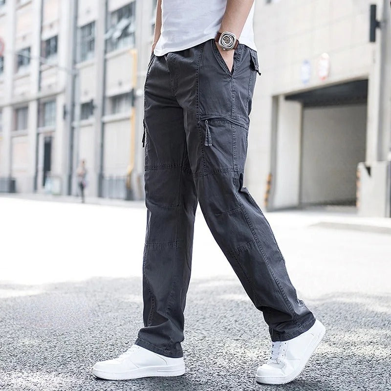 Pantalones cargo hombre Algodón Comodos Ajuste Regular