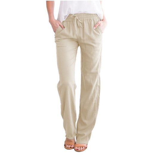 Pantalón largo hombre con cintura elástica y cordón ajustable - Mavetta