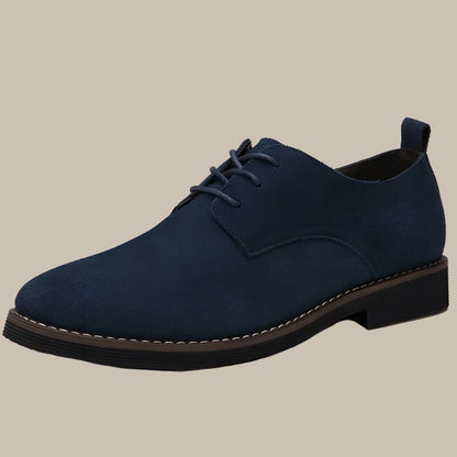 Zapatos Hombre de Vestir Cuero Sintético Mocasines con Cordones
