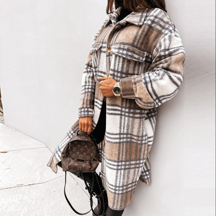 Abrigo Mujer Invierno Comodo Ajuste Clasico