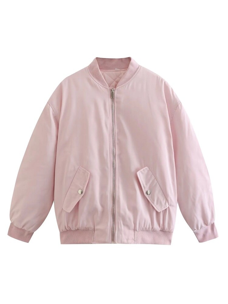 Chaqueta Bomber Mujer Nylon Ajuste Extragrande