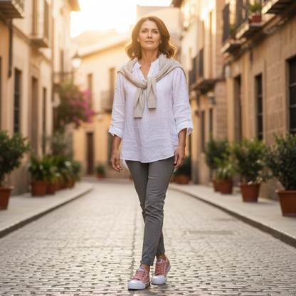 Zapatillas Mujer de Lona Cordones y Puntera Reforzada