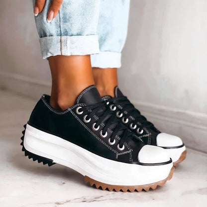 Zapatillas Plataforma Mujer Casual con Cordones - Mavetta