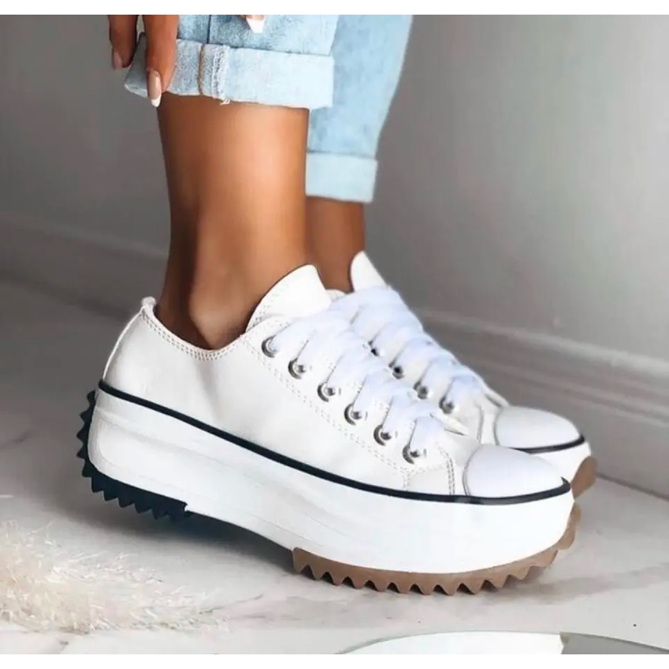 Zapatillas Plataforma Mujer Casual con Cordones