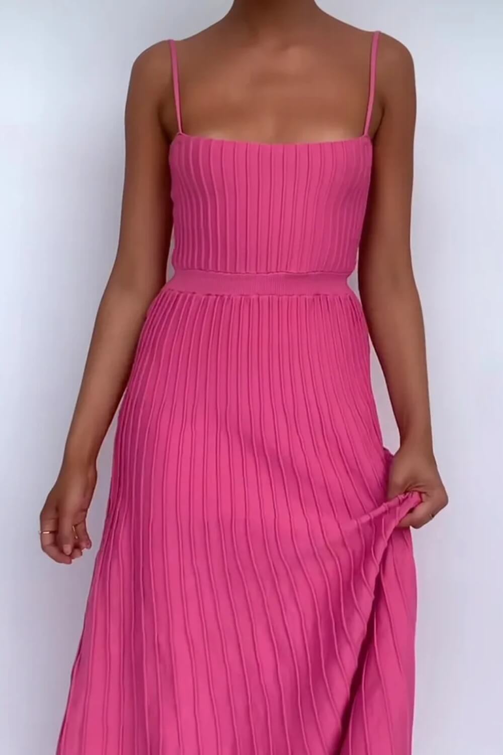 Vestido Midi Mujer Largo Ajuste Marina