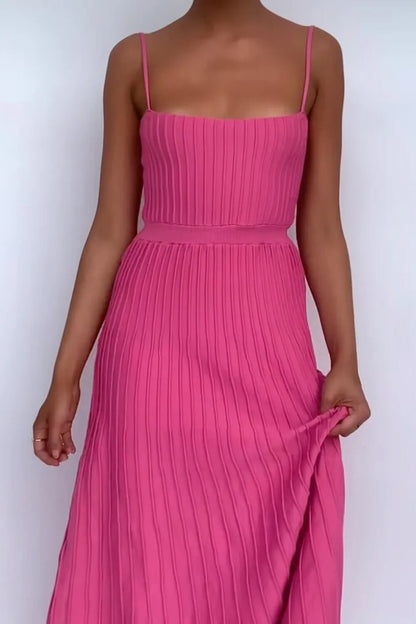 Vestido Midi Mujer Largo Ajuste Marina
