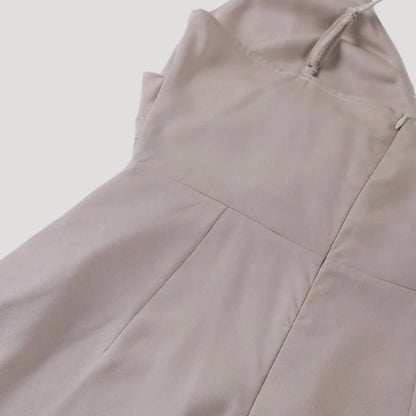 Vestido Largo Mujer de Cóctel Drapeado Tirantes Escote en V