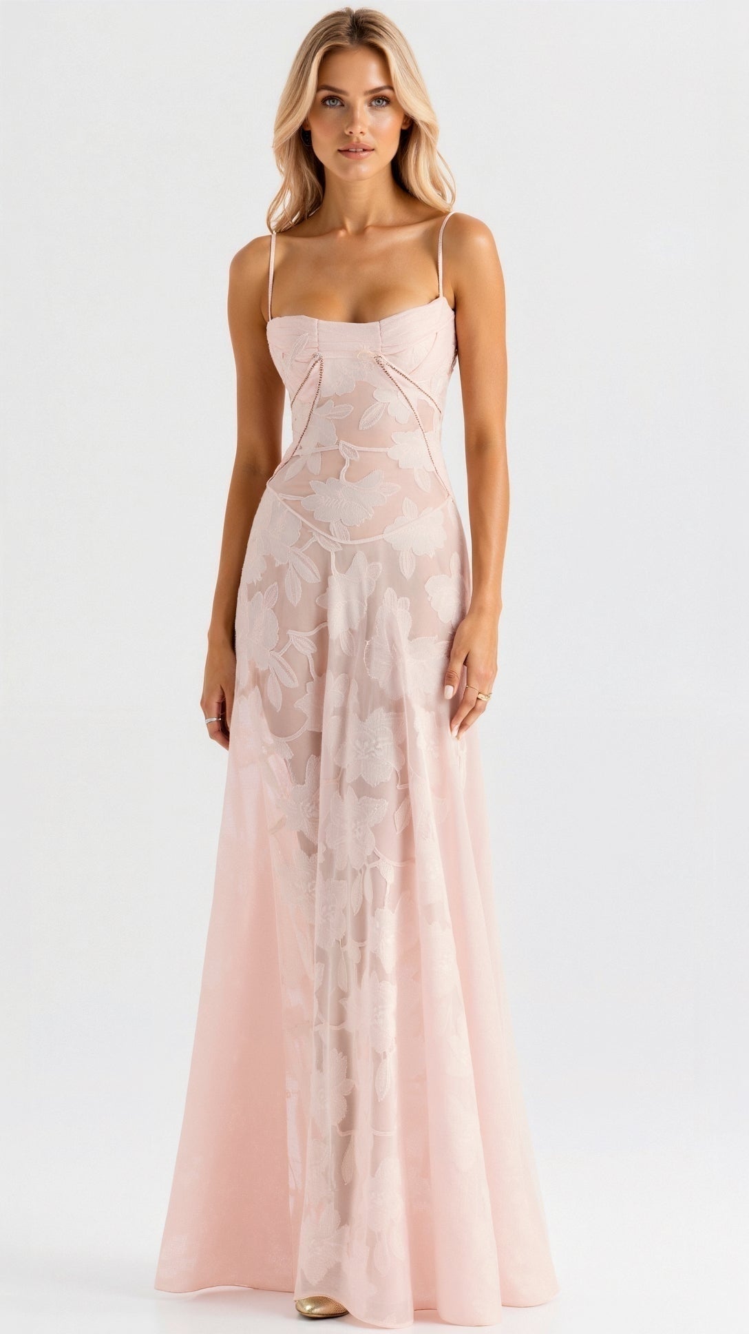 Vestido Largo Mujer Tirantes para Invitada de Boda