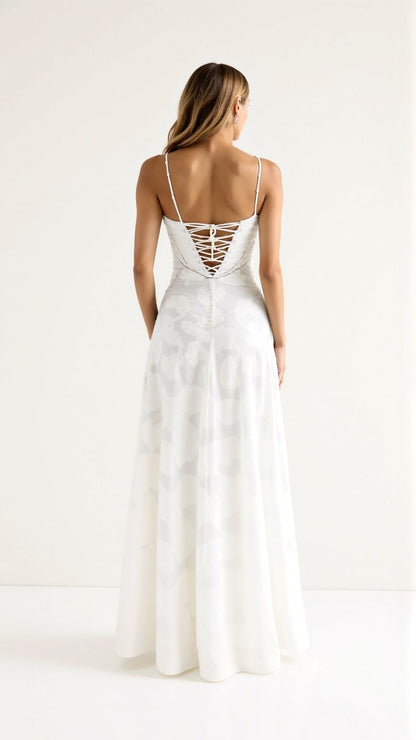 Vestido Largo Mujer Tirantes para Invitada de Boda