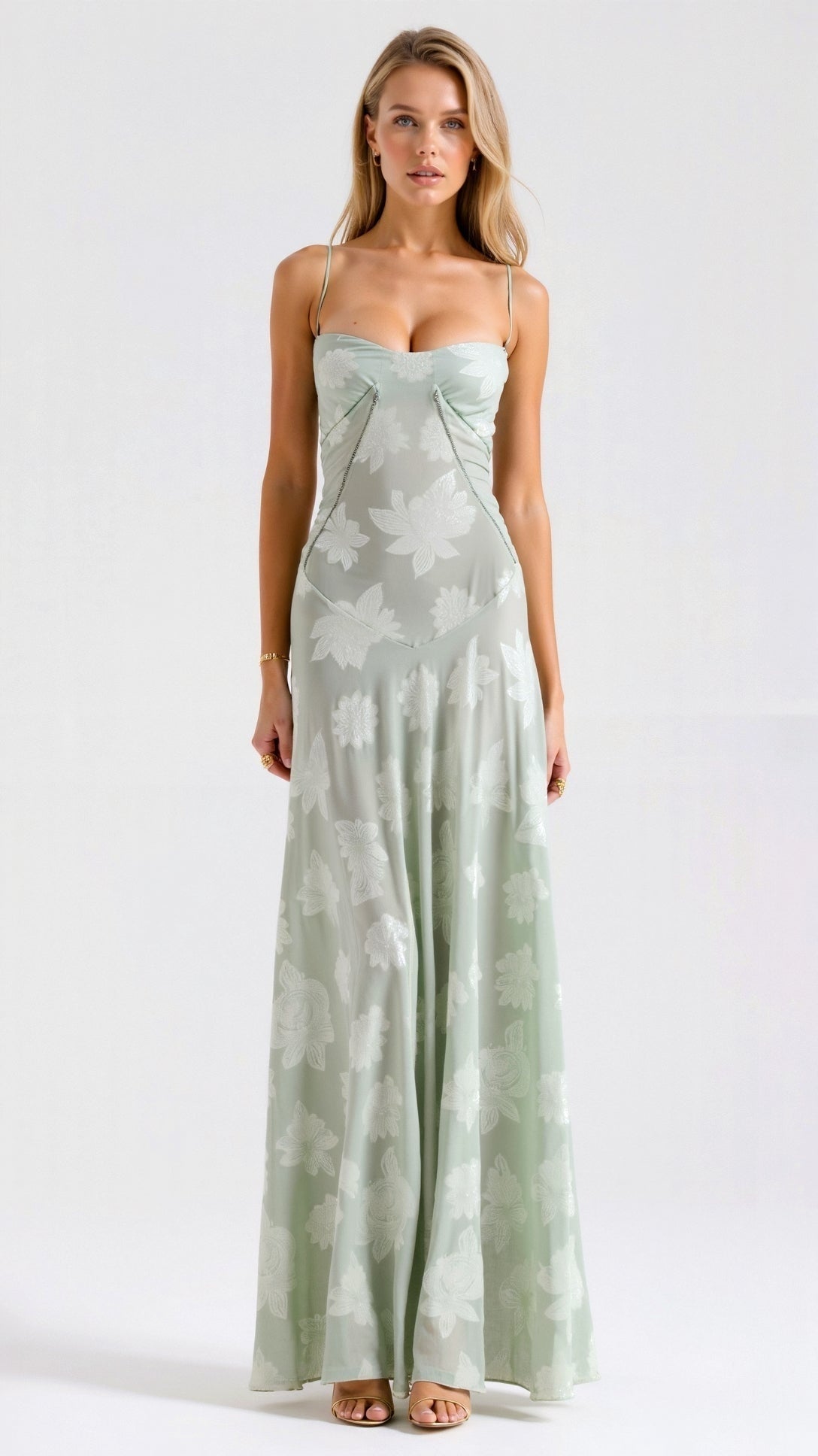 Vestido Largo Mujer Tirantes para Invitada de Boda