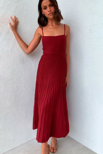 Vestido Midi Mujer Largo Ajuste Marina