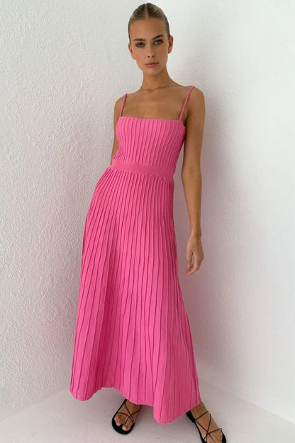 Vestido Midi Mujer Largo Ajuste Marina