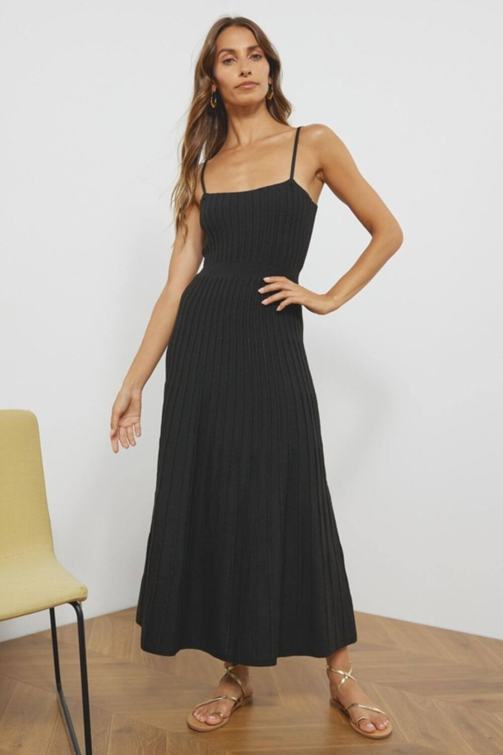Vestido Midi Mujer Largo Ajuste Marina
