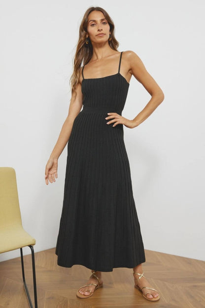 Vestido Midi Mujer Largo Ajuste Marina
