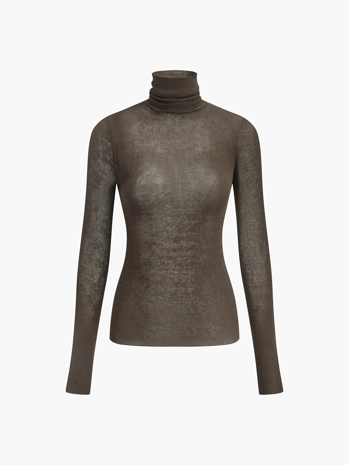 Jersey Mujer de Punto Cuello Alto Manga Larga