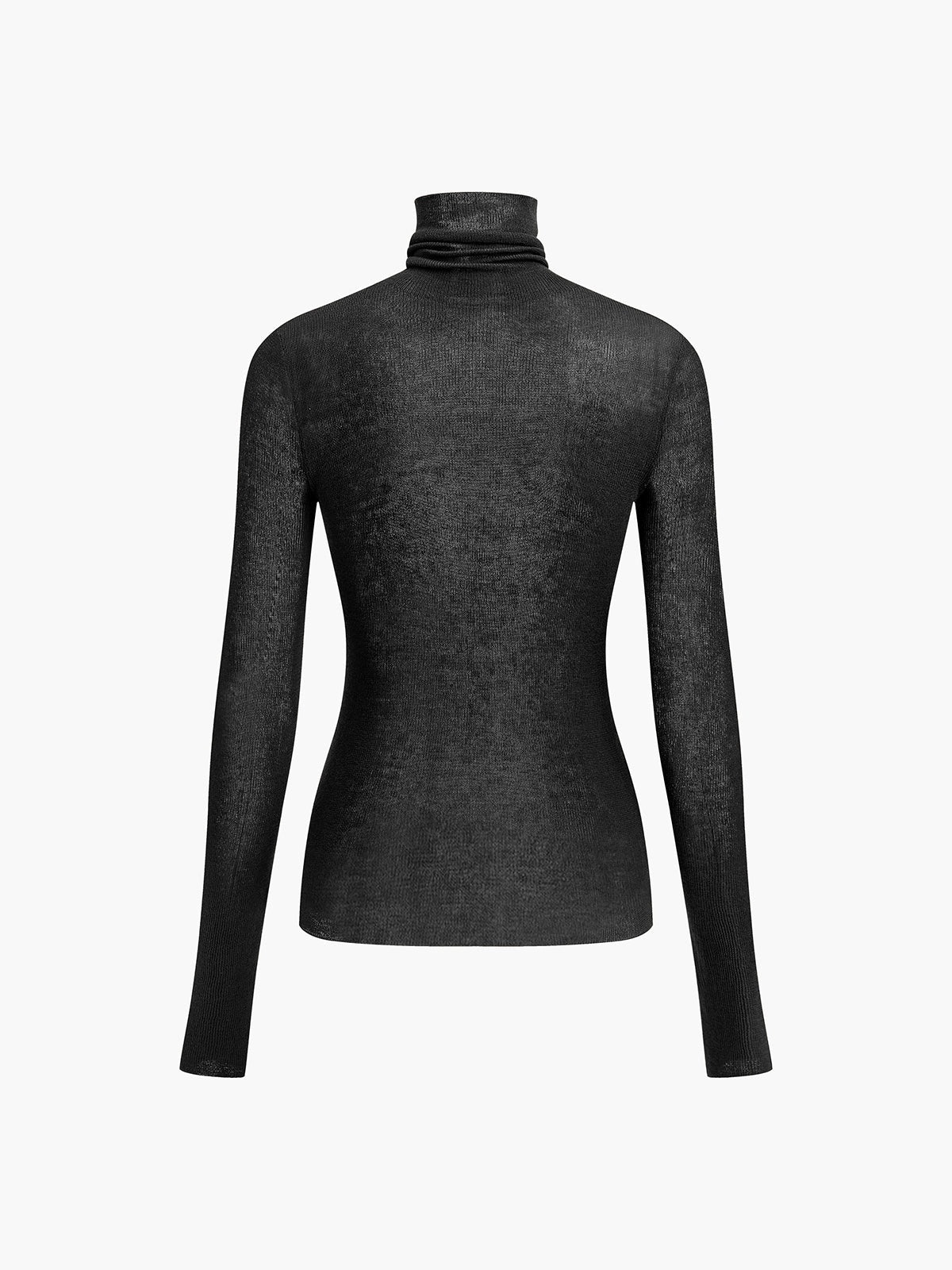 Jersey Mujer de Punto Cuello Alto Manga Larga