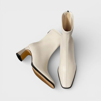 Botines Vintage Punta Cuadrada Mujer