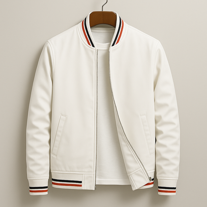 Chaqueta Bomber Hombre de Poliéster Corte Slim Fit Cremallera
