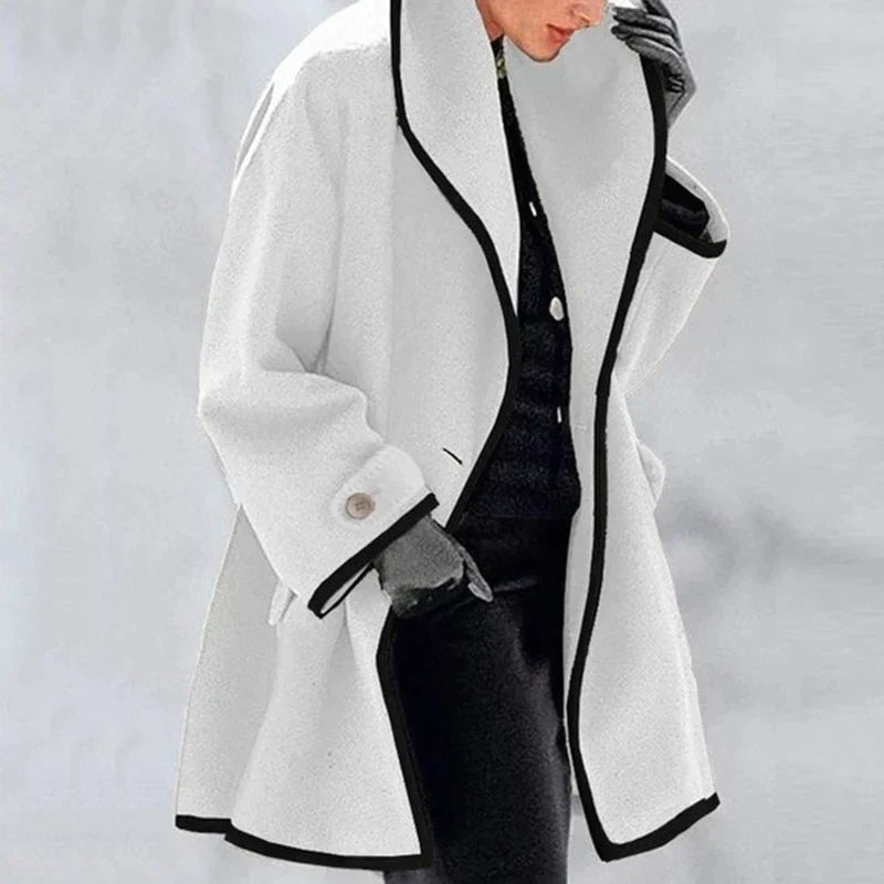 Abrigo Trench Mujer Doble Botonadura Invierno Oversize