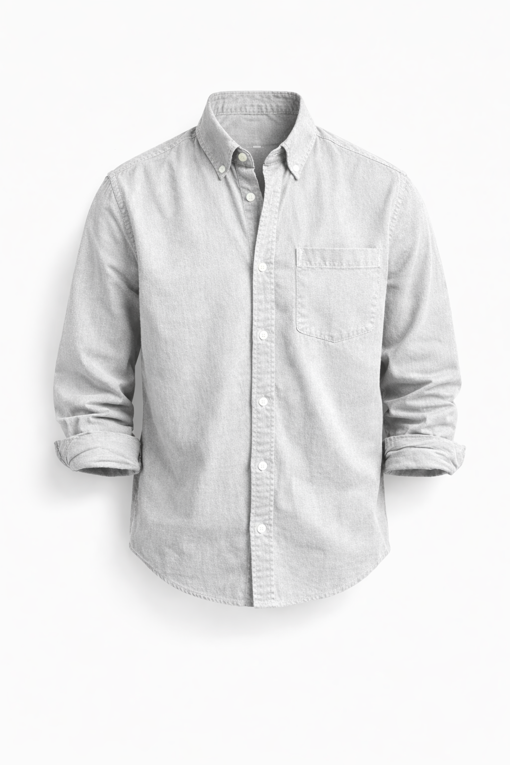Camisa hombre de lino botones manga larga elegante