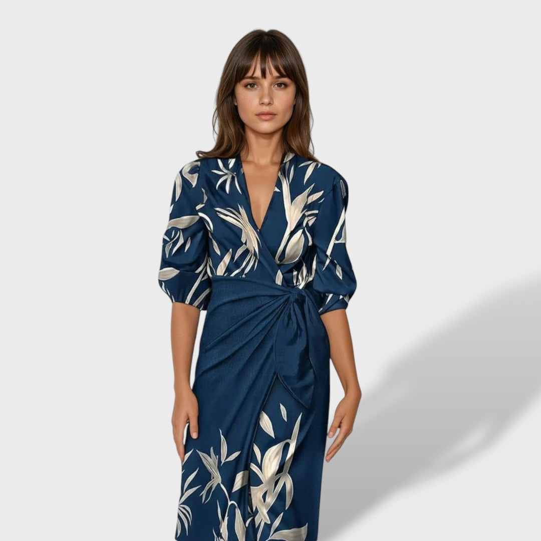 Vestido midi mujer elegante corte ajustado - Mavetta