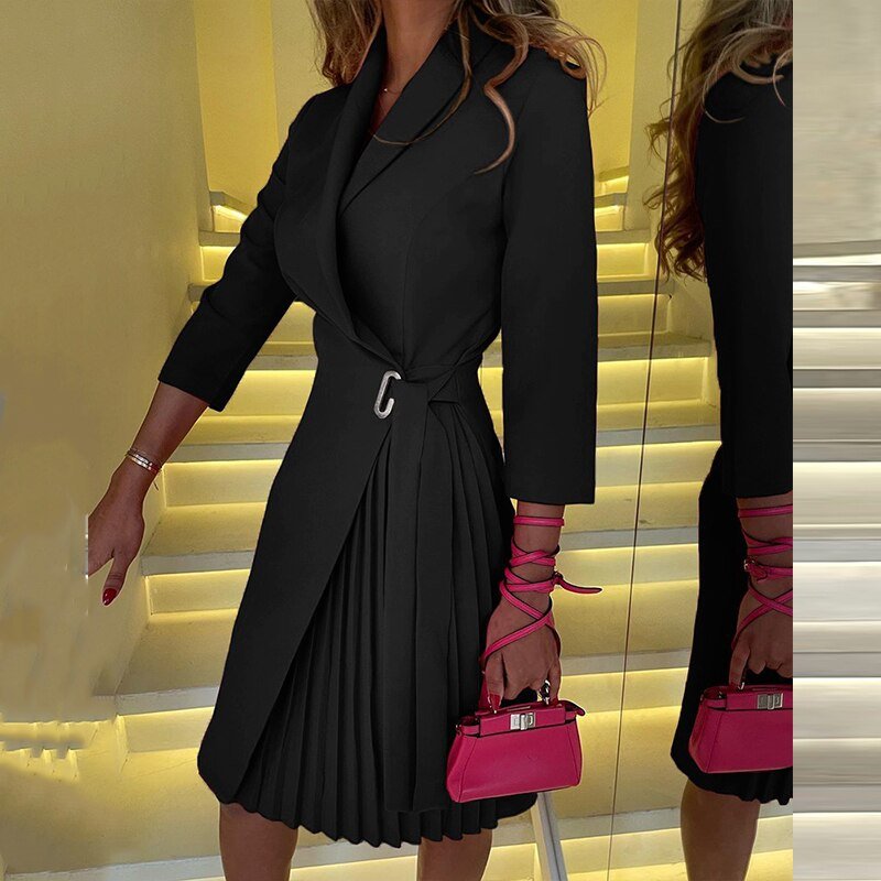 Vestido Blazer Mujer Estructurado Ajuste Moderno