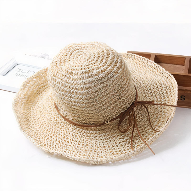 Sombrero Mujer Ala Ancha Estilo Playa